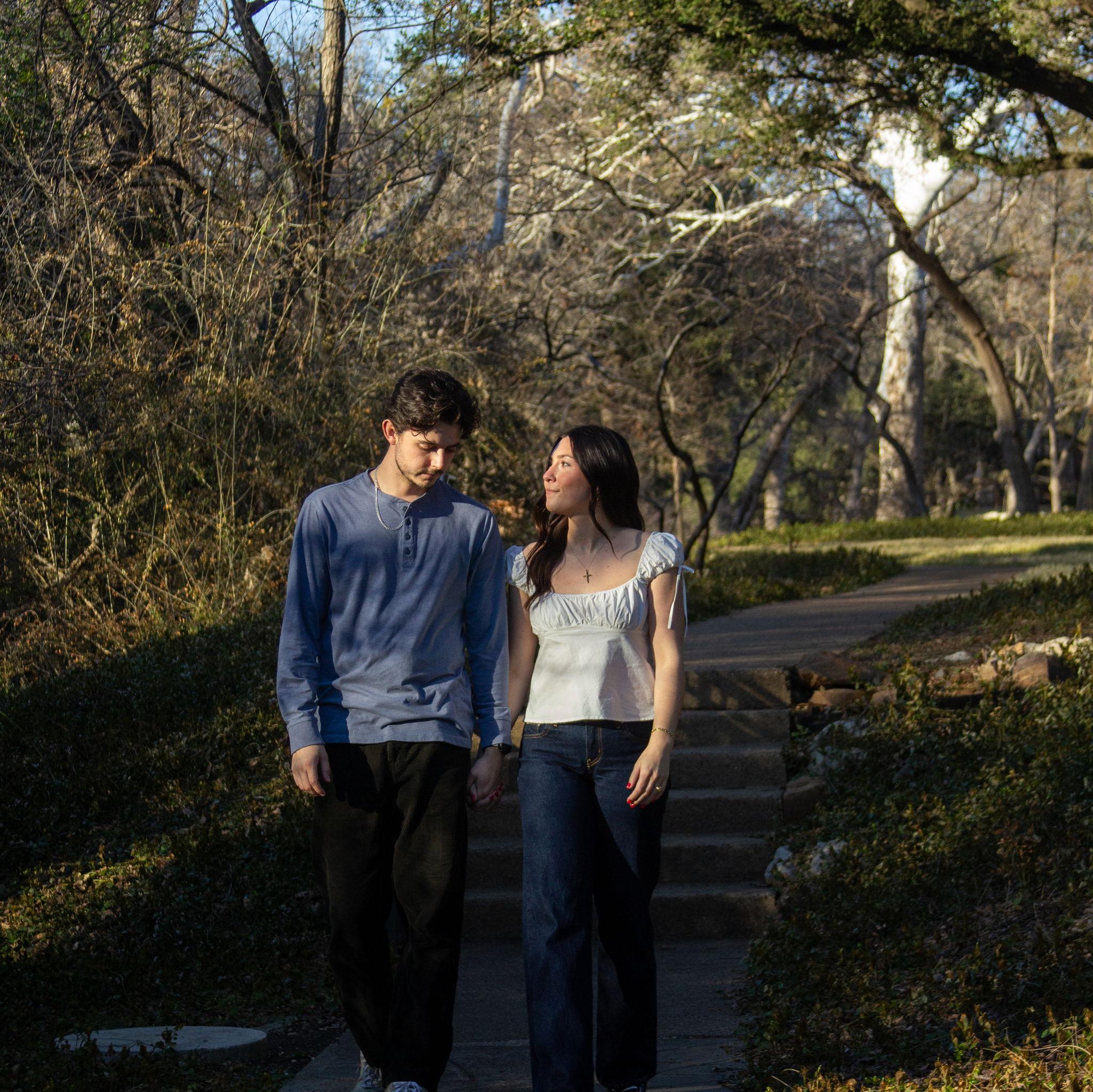 Us, 6 months out from our wedding!