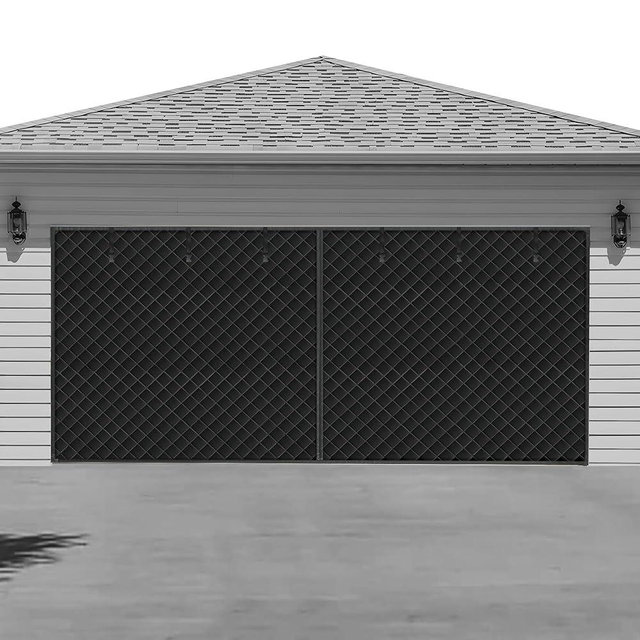 Garage Door Insulation Kit, Garage Insulated Door Curtain, Garage Screen for Winter, Weatherproof, Windproof, Soundproof(16 * 8Ft)
