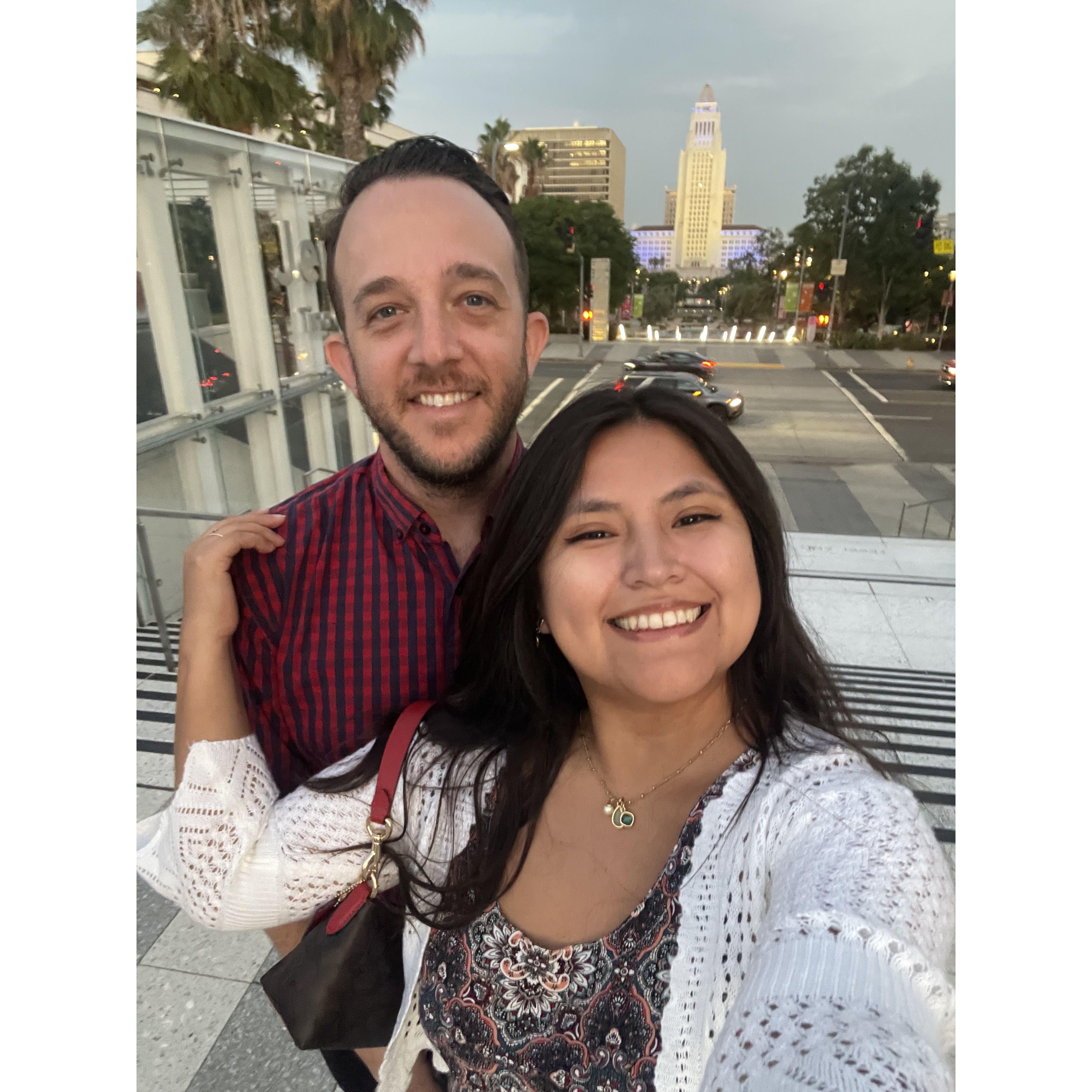 Andrew's so excited to see the musical "Aunt Juliette"