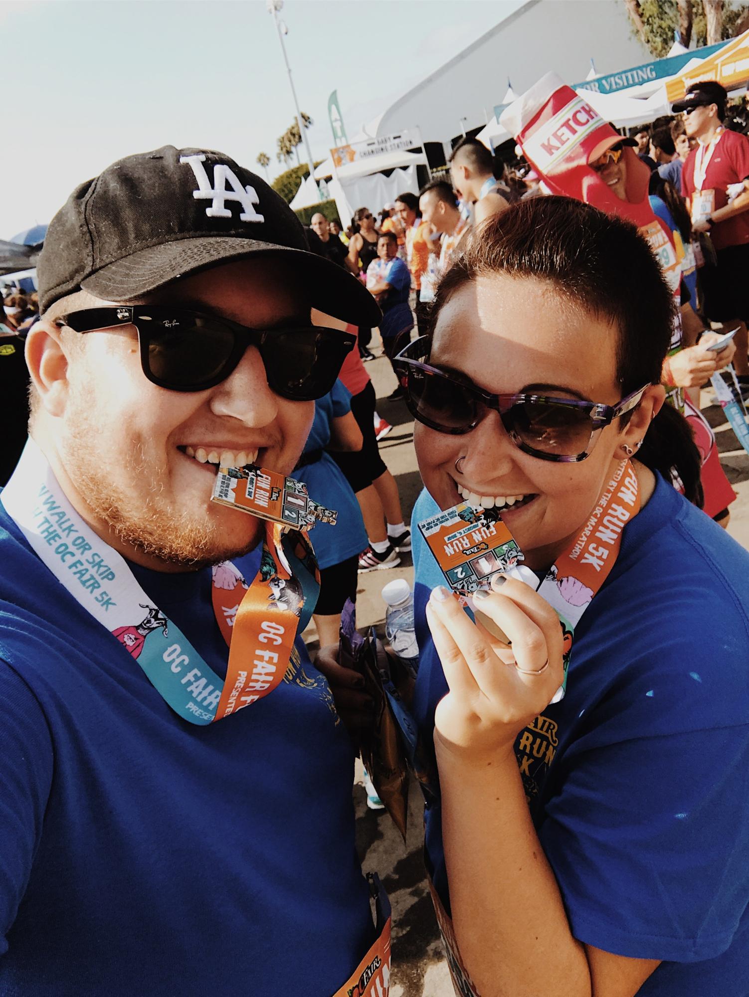 8.6.17 - Morgan doesn't even like running and yet somehow she convinces herself and Tyler to do another 'Fun' run.