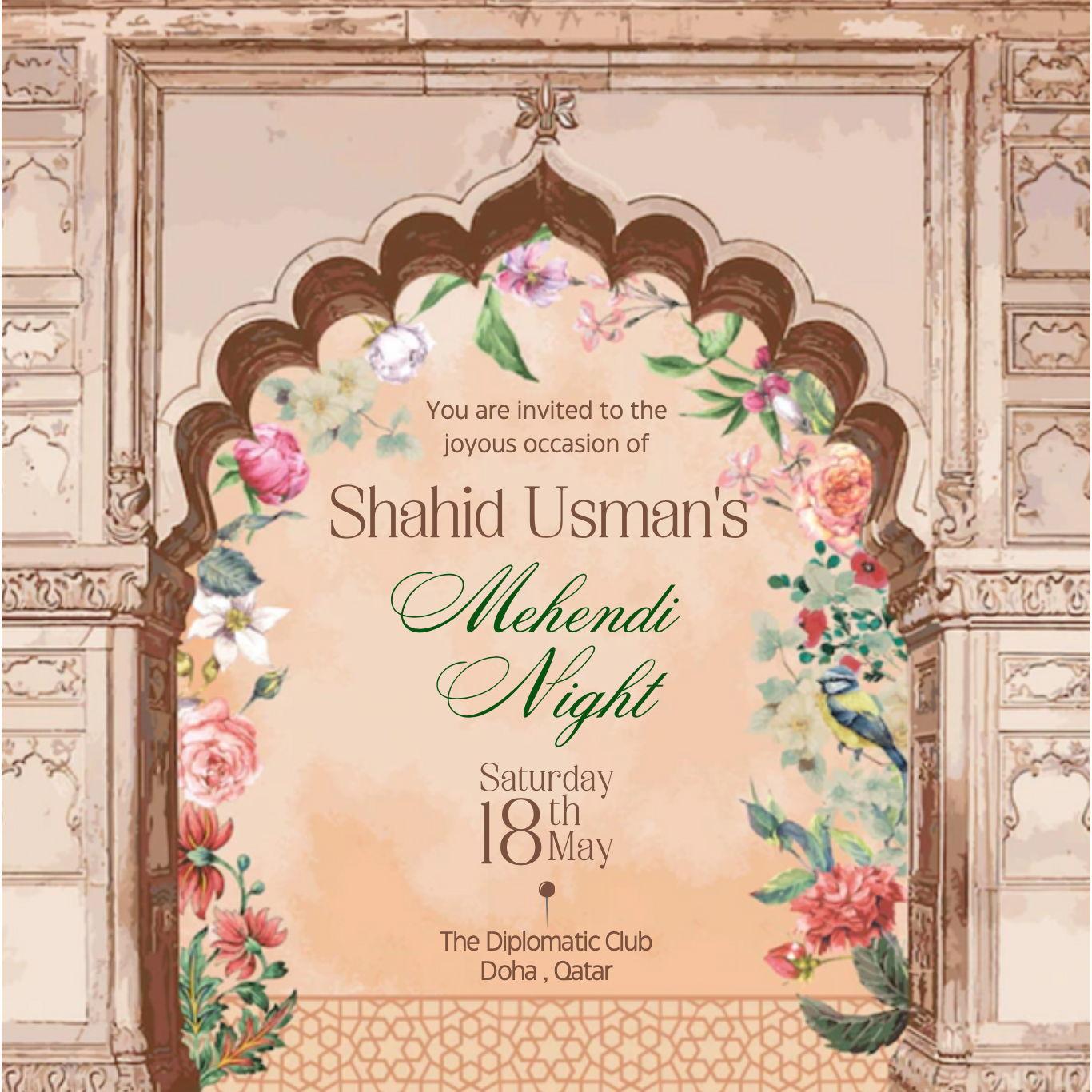 Mehendi Invitation