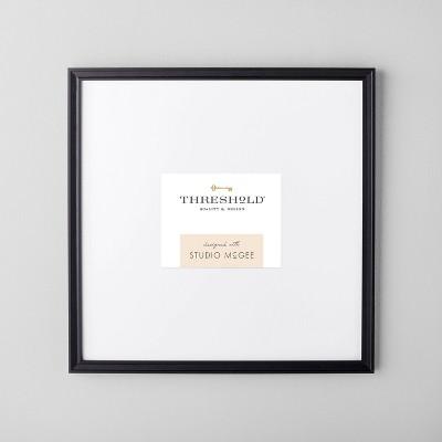 20" x 20" Matted to 5" x 7" Gallery Single Image Frame Black - Threshold™ designed with Studio McGee