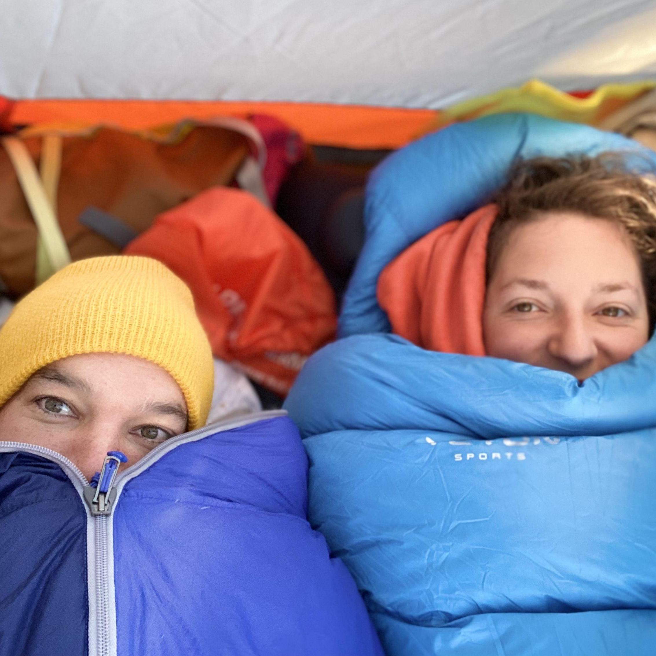 and camping in the summer . . .