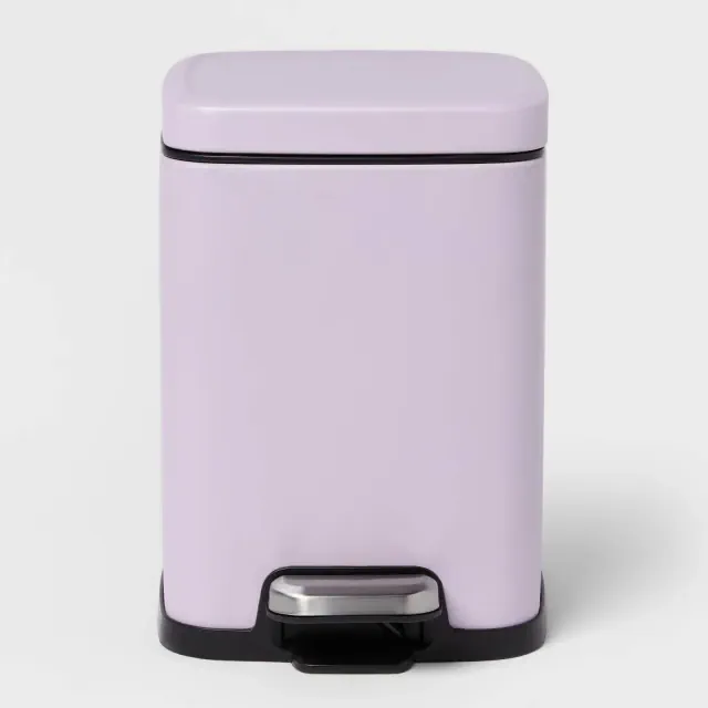 4L Step Trash Can Stainless Steel Lavender - Brightroom™