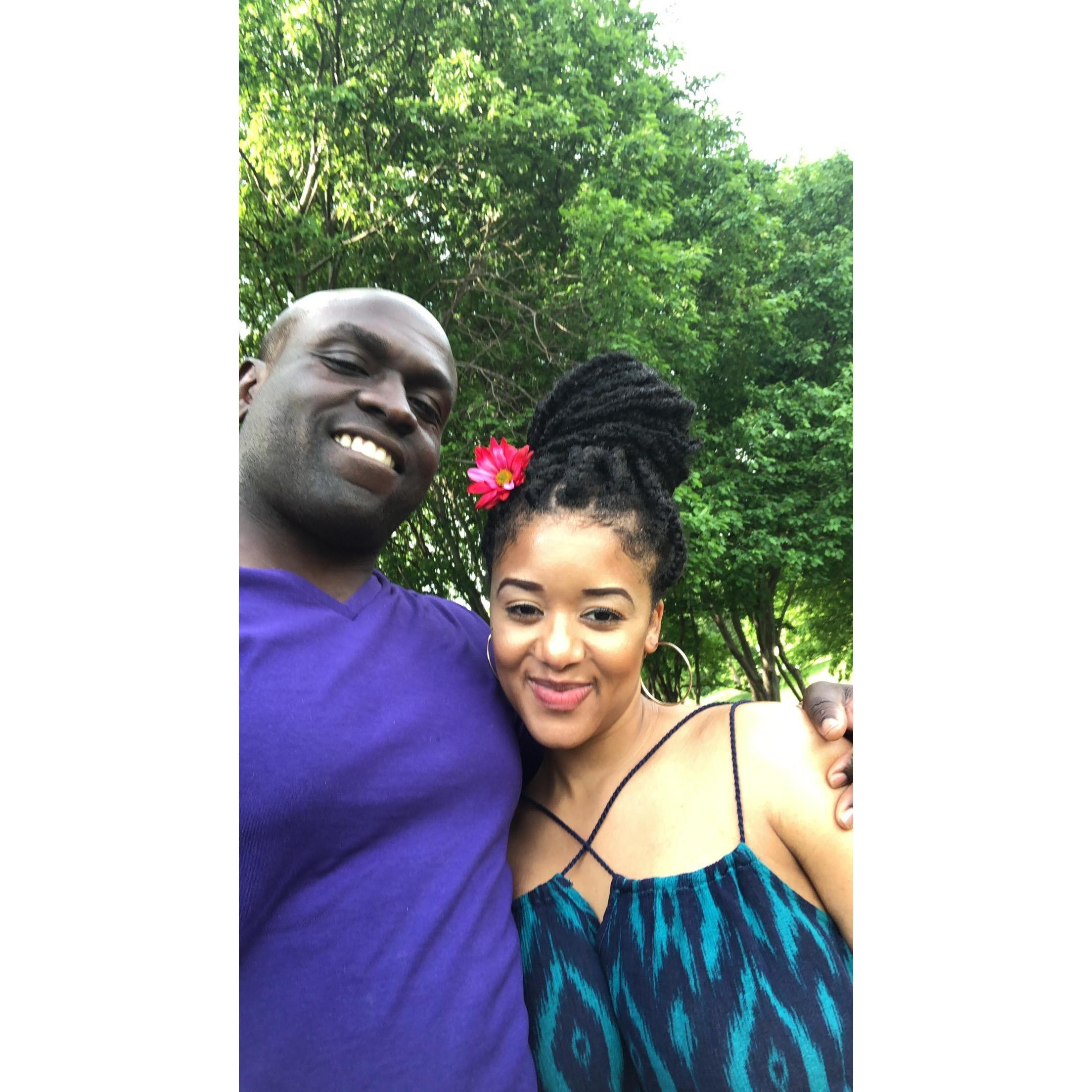 Olu’s first trip to Minnesota with Anna!