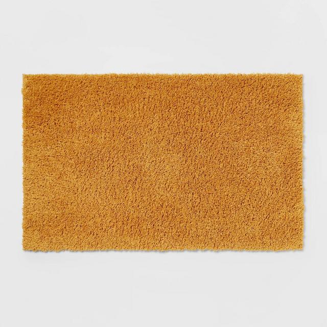 23"x37" Antimicrobial Bath Rug Gold - Total Fresh