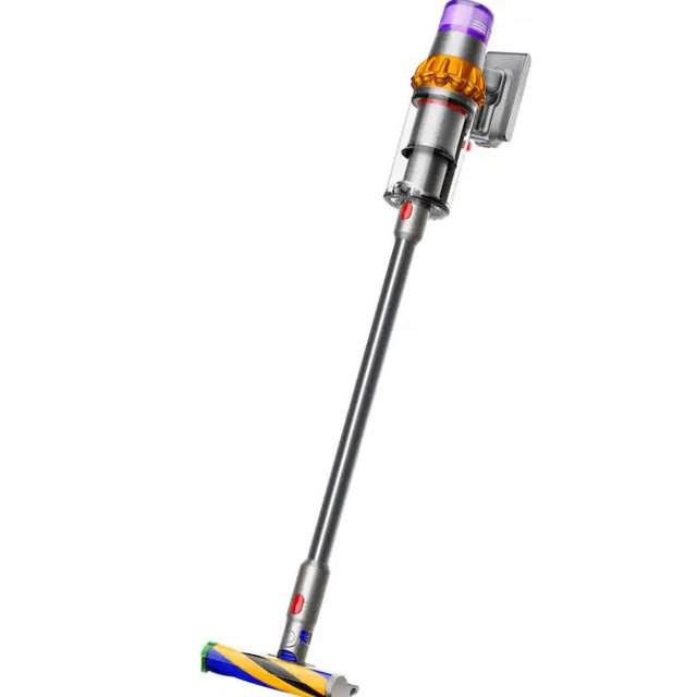 Dyson - V15 Detect Extra Cordless Vacuum with 10 accessories - Yellow/Nickel
