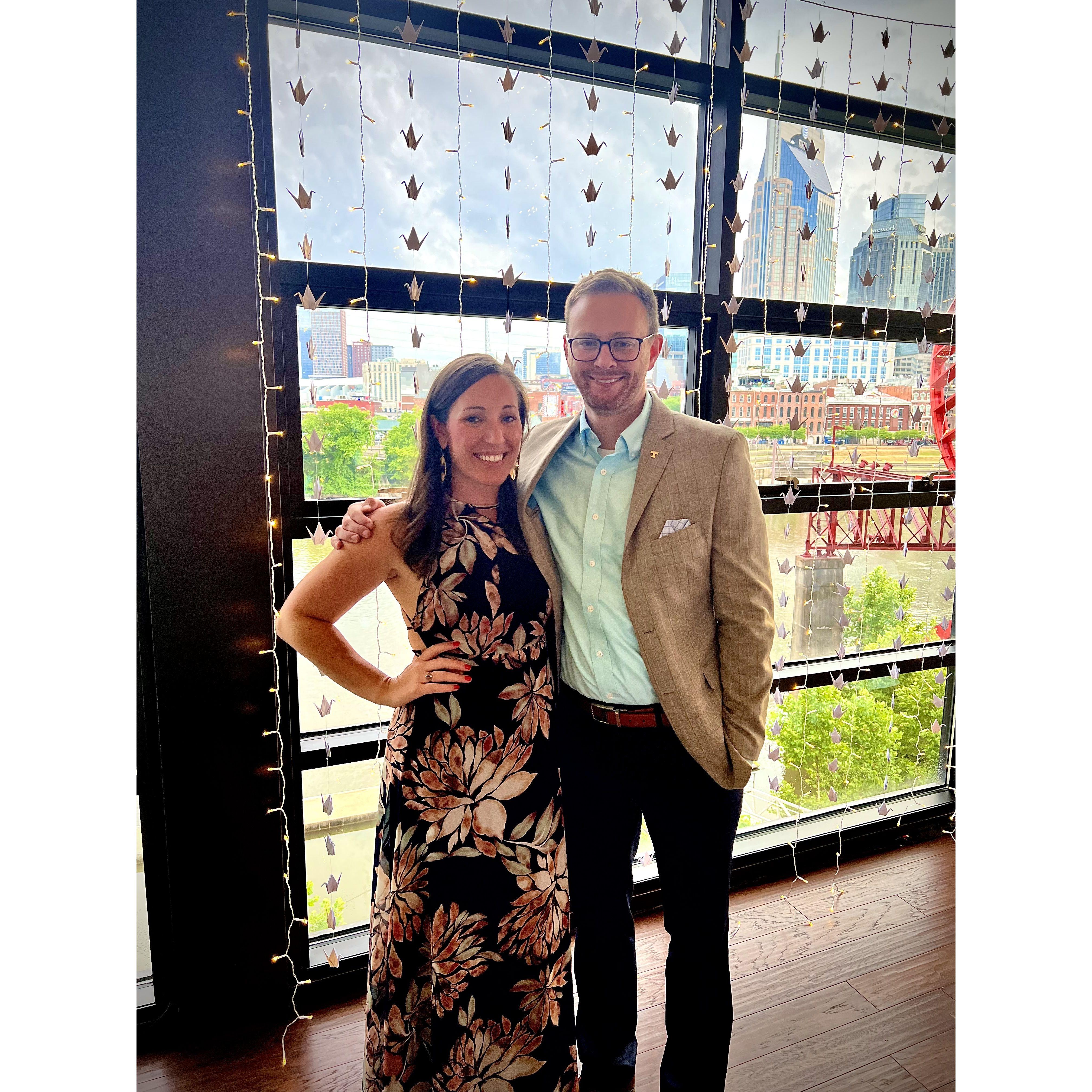 Jarrett and Hannah's wedding- Nashville, TN July 2022. Our last wedding as a non-engaged couple!