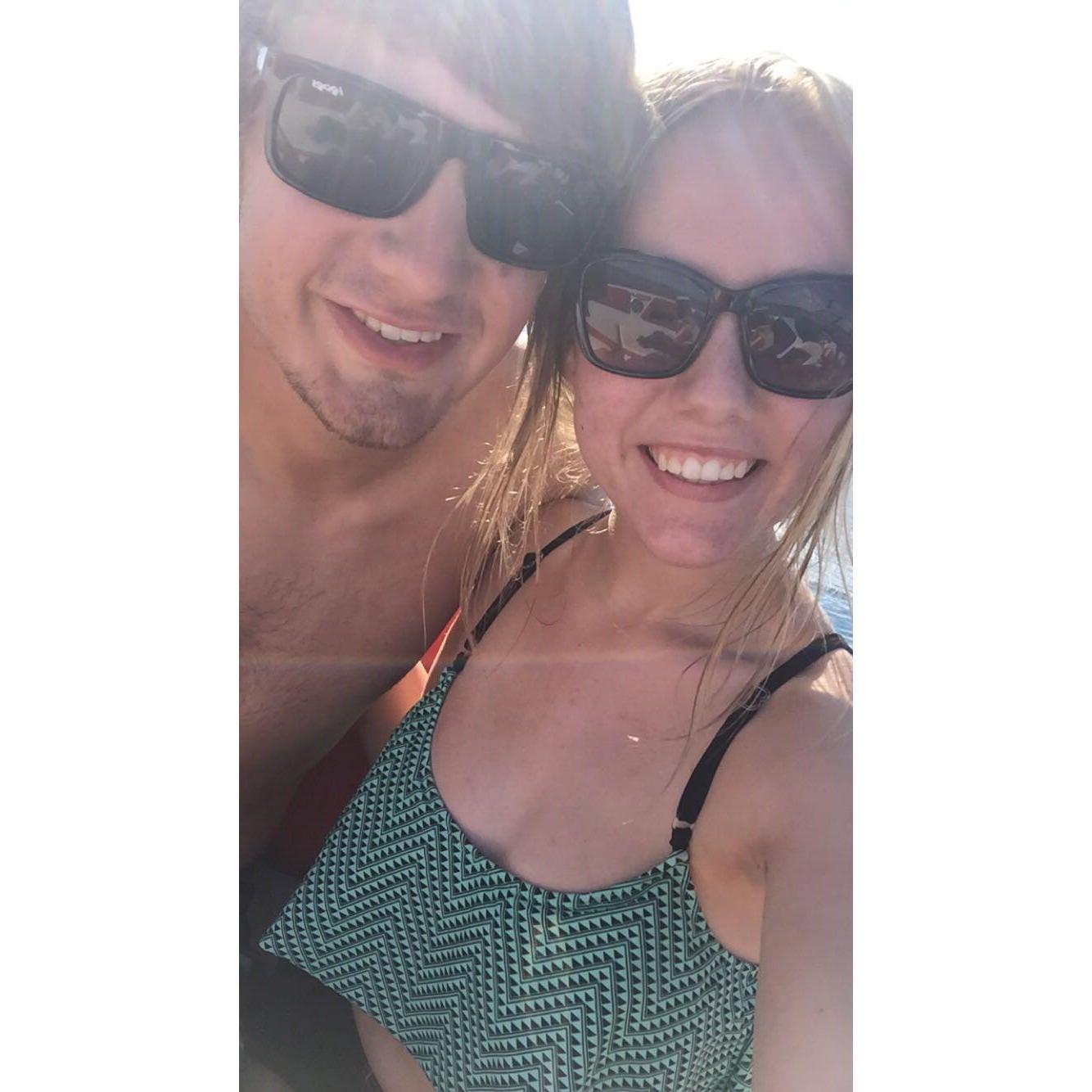 Us spending time at our favorite place, Green Lake!