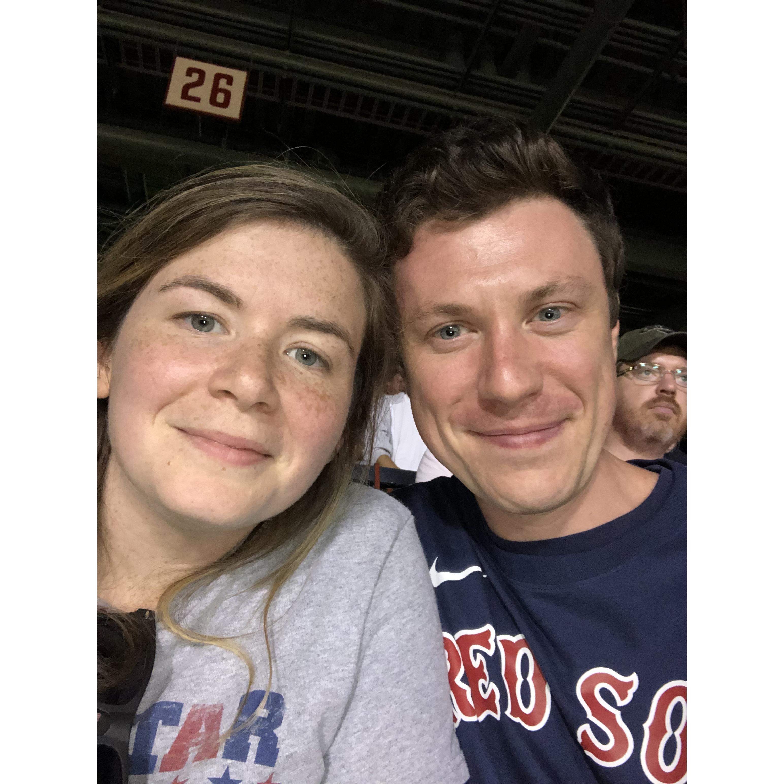 Red Sox selfies at Fenway Park!