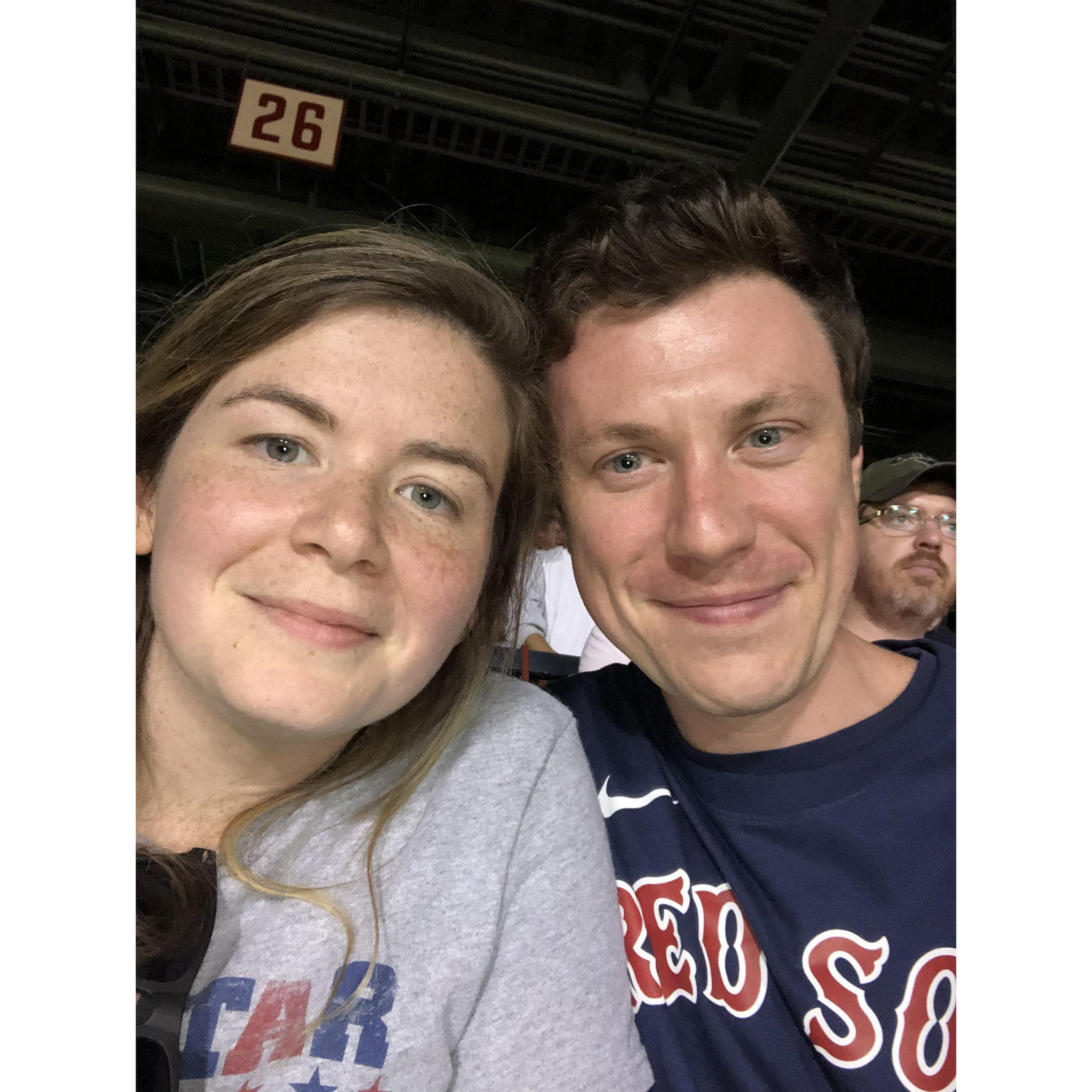 Red Sox selfies at Fenway Park!