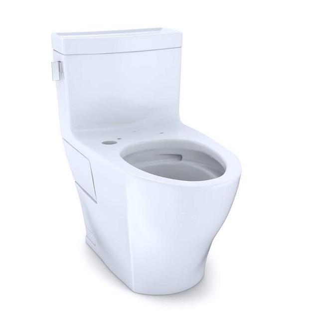 TOTO TCST624CEFGAT4001 Legato 1.28 GPF One Piece Elongated Chair Height Toilet with Tornado Flush Technology - Less Seat Cotton White