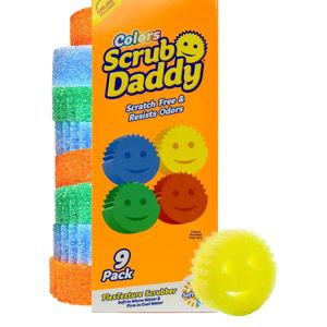 Scrub Daddy Scratch-Free Multipurpose Kitchen Sponges - Bulk Dish Sponges for Kitchen, Bathroom, Household Cleaning & More - Made with BPA-Free Polymer Foam (9 Count)