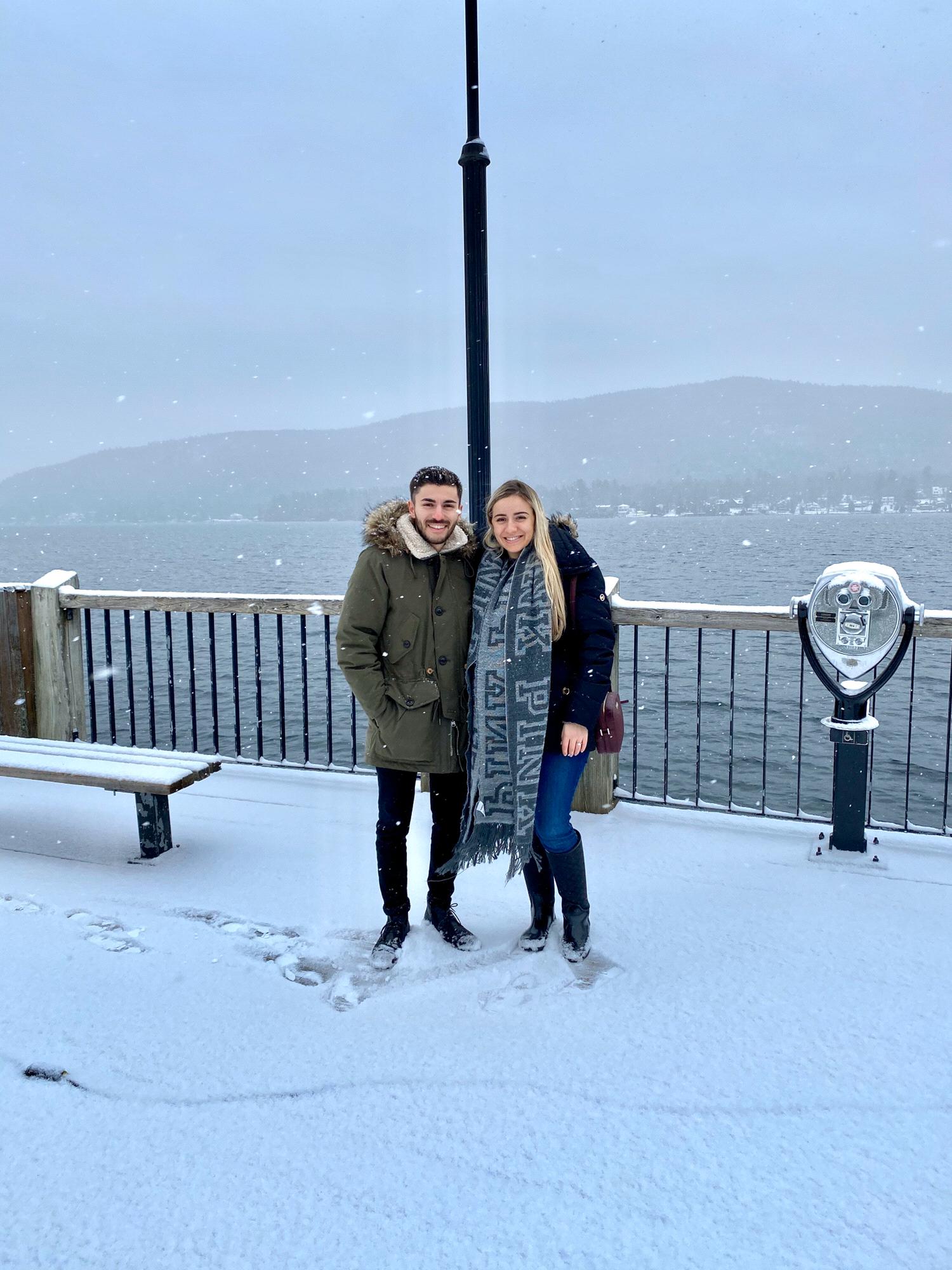 Some snowflakes on Lake George!