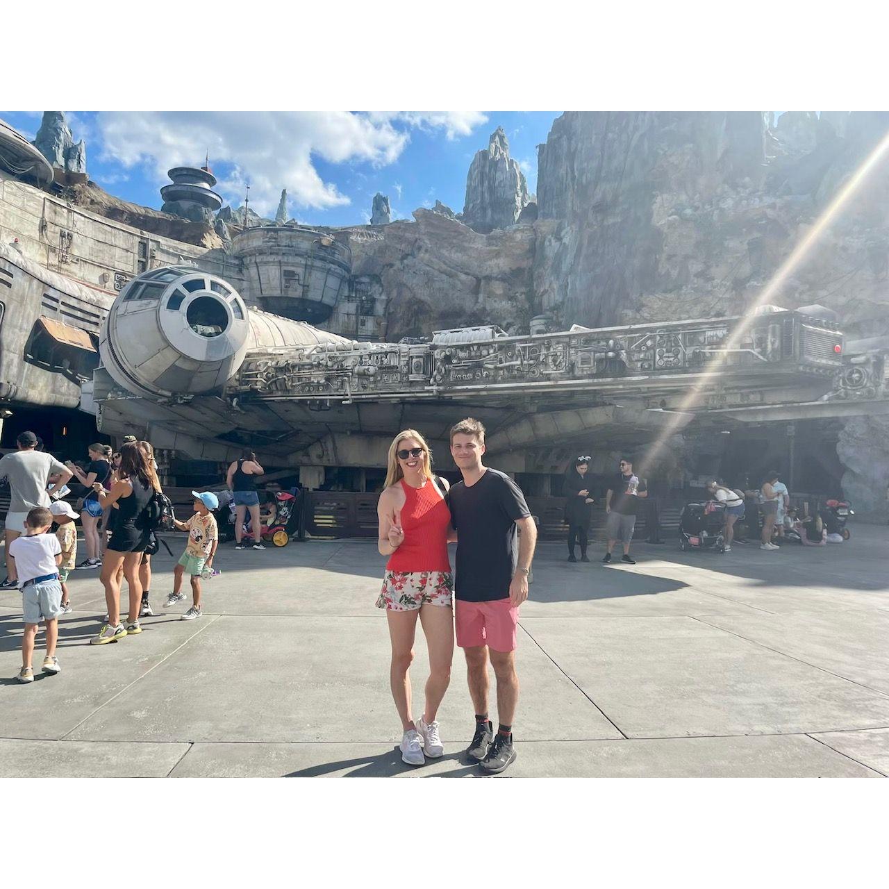 Their first trip together to Disney (Christina's first time ever)