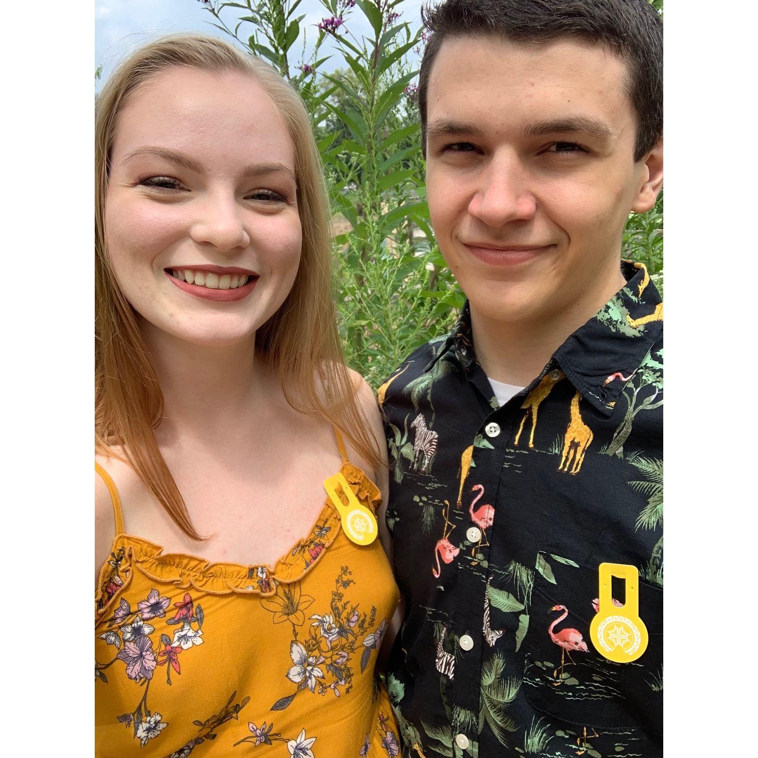 Liz's 21st birthday in the gardens at the Eiteljorg Museum in Indy (2019)
