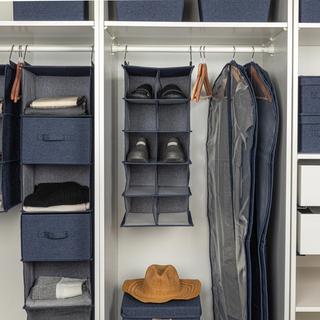 10-Pocket Hanging Closet Shoe Organizer