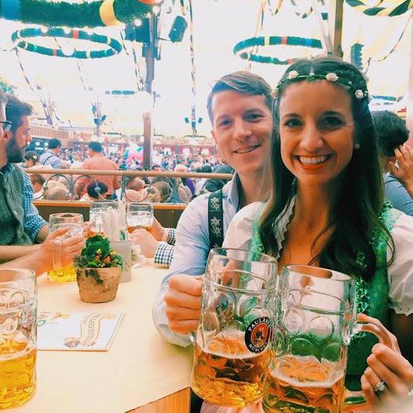 What we'll always consider as our "engagement party" as this Oktoberfest celebration was just 48 hours after the proposal. Munich 2018