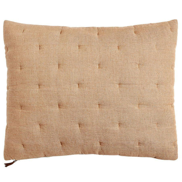 Everyday Linen Comfort Quilted Sham, Bronze, Standard
