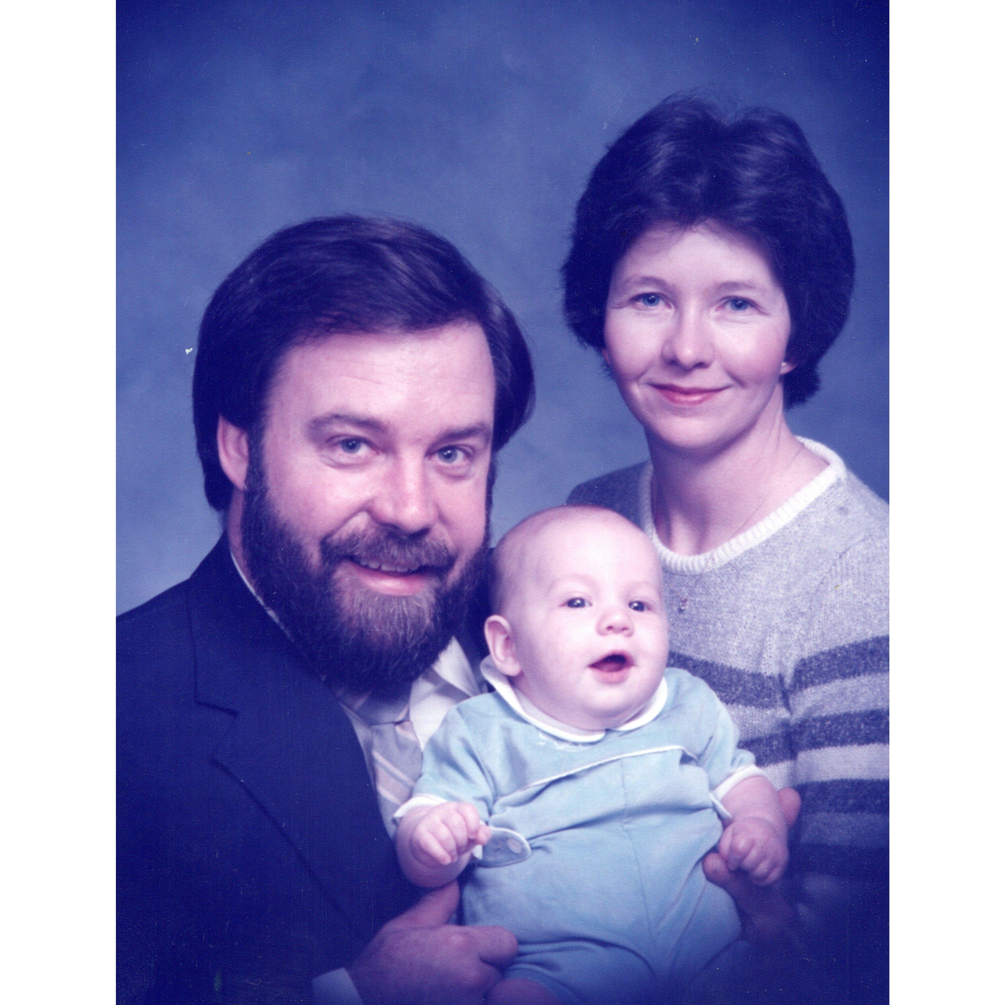 Robbie and his parents