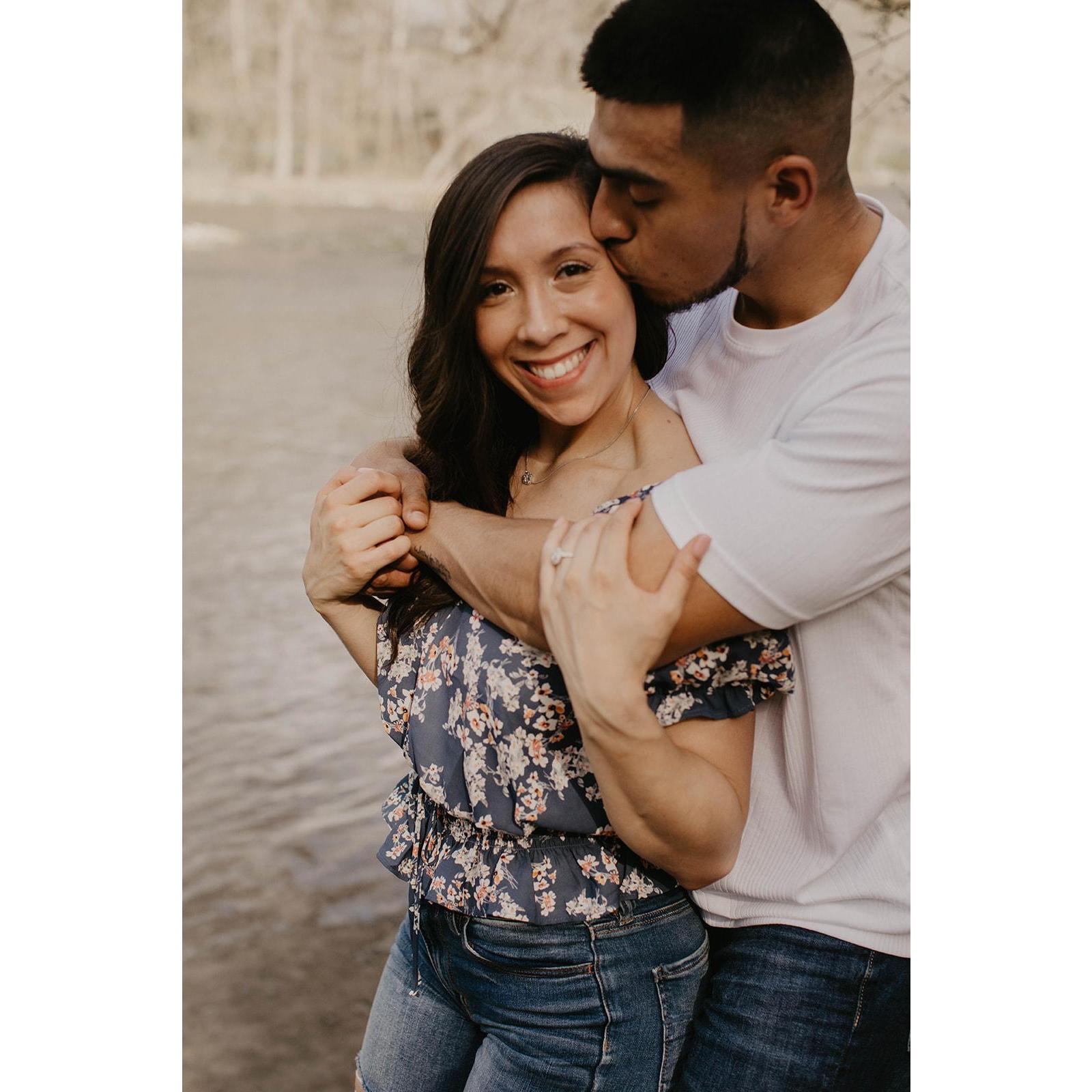 The only thing Elias was concerned with at this photo-shoot location was if there were fish in that part of the river hahahaha