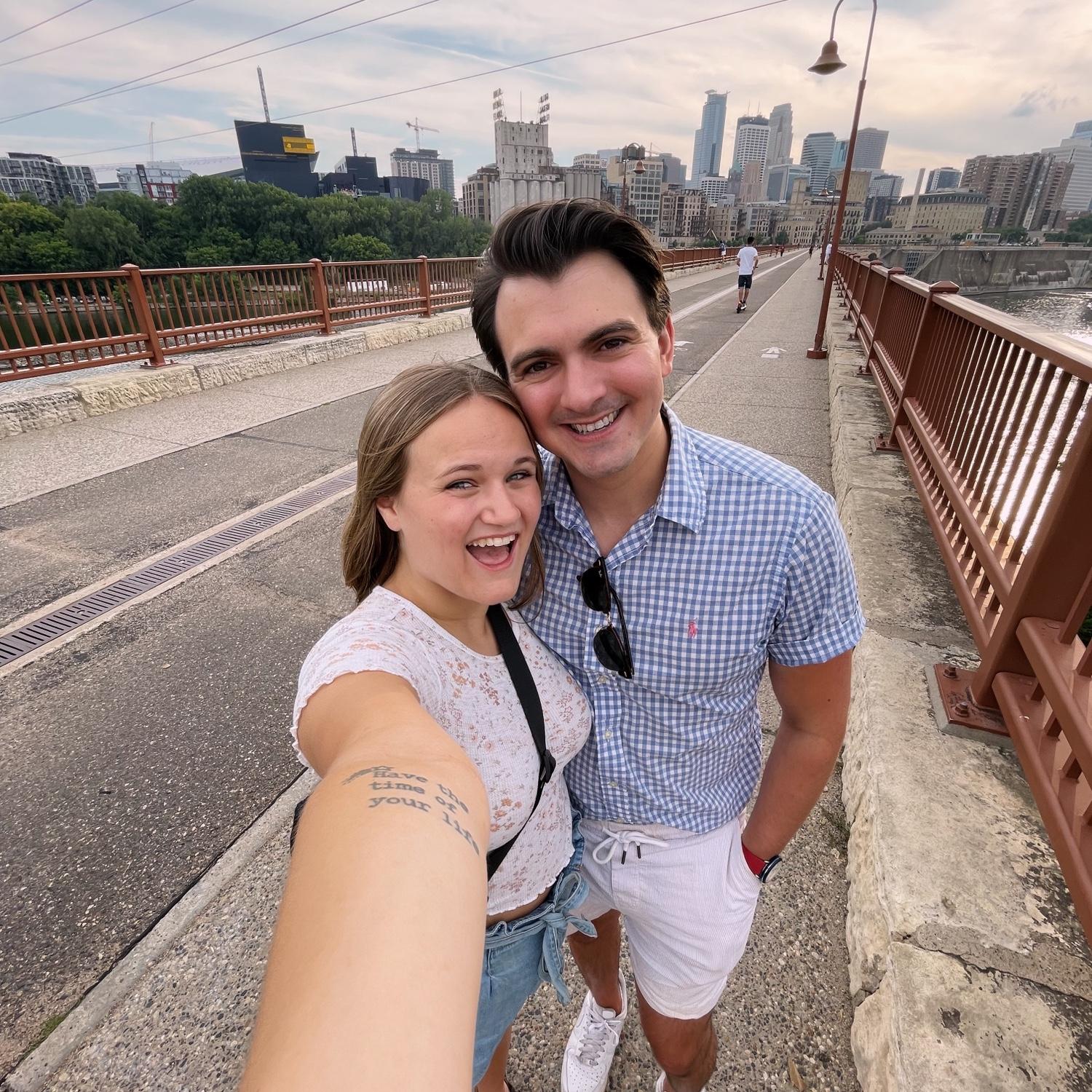 On the stone arch ❤️