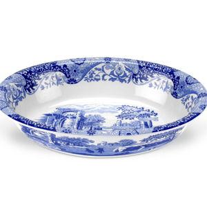 Blue Italian Oval Rimmed Dish | Spode