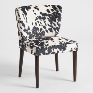 Black and White Udder Madness Chloe Dining Chairs Set Of 2