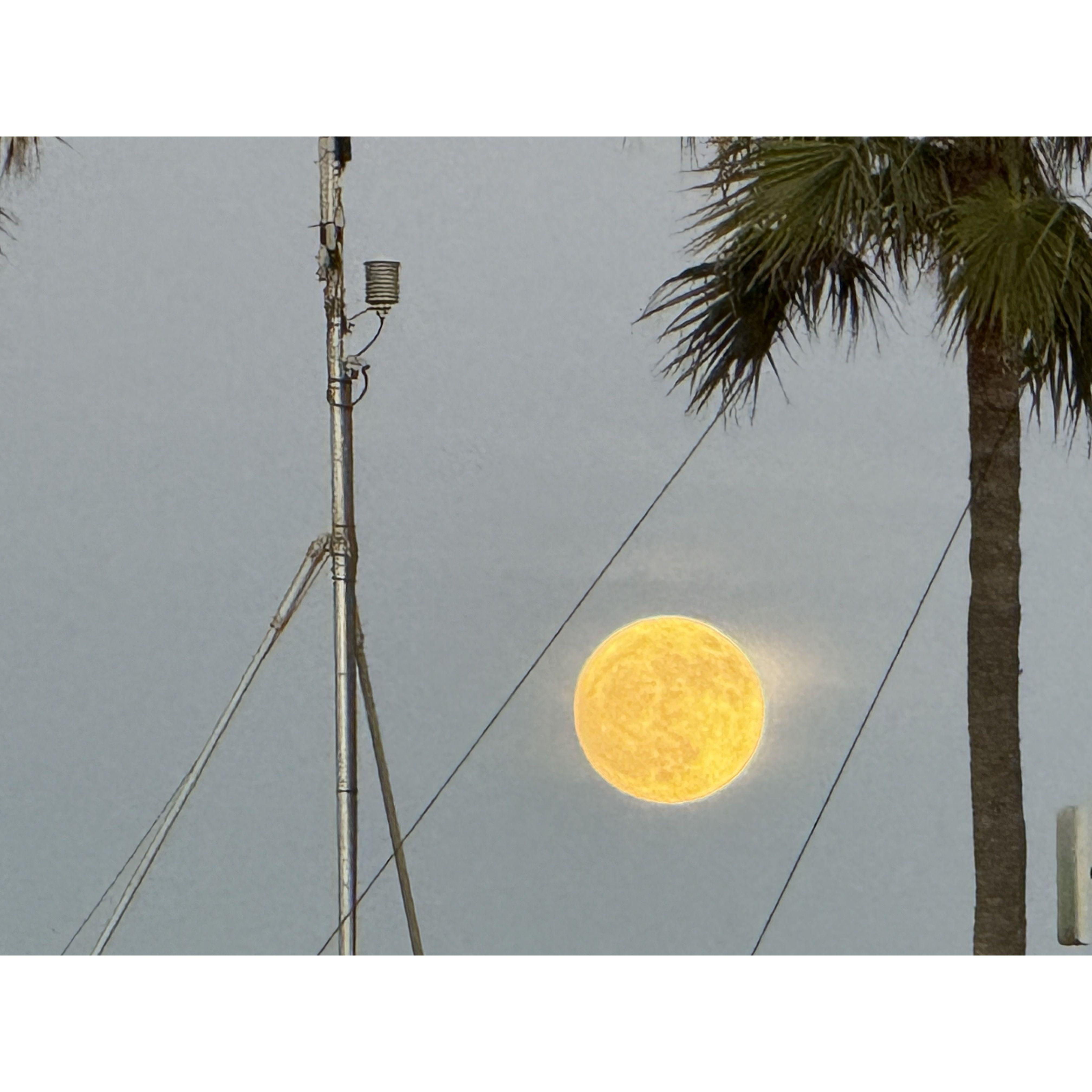 July full Moon at the Harbor