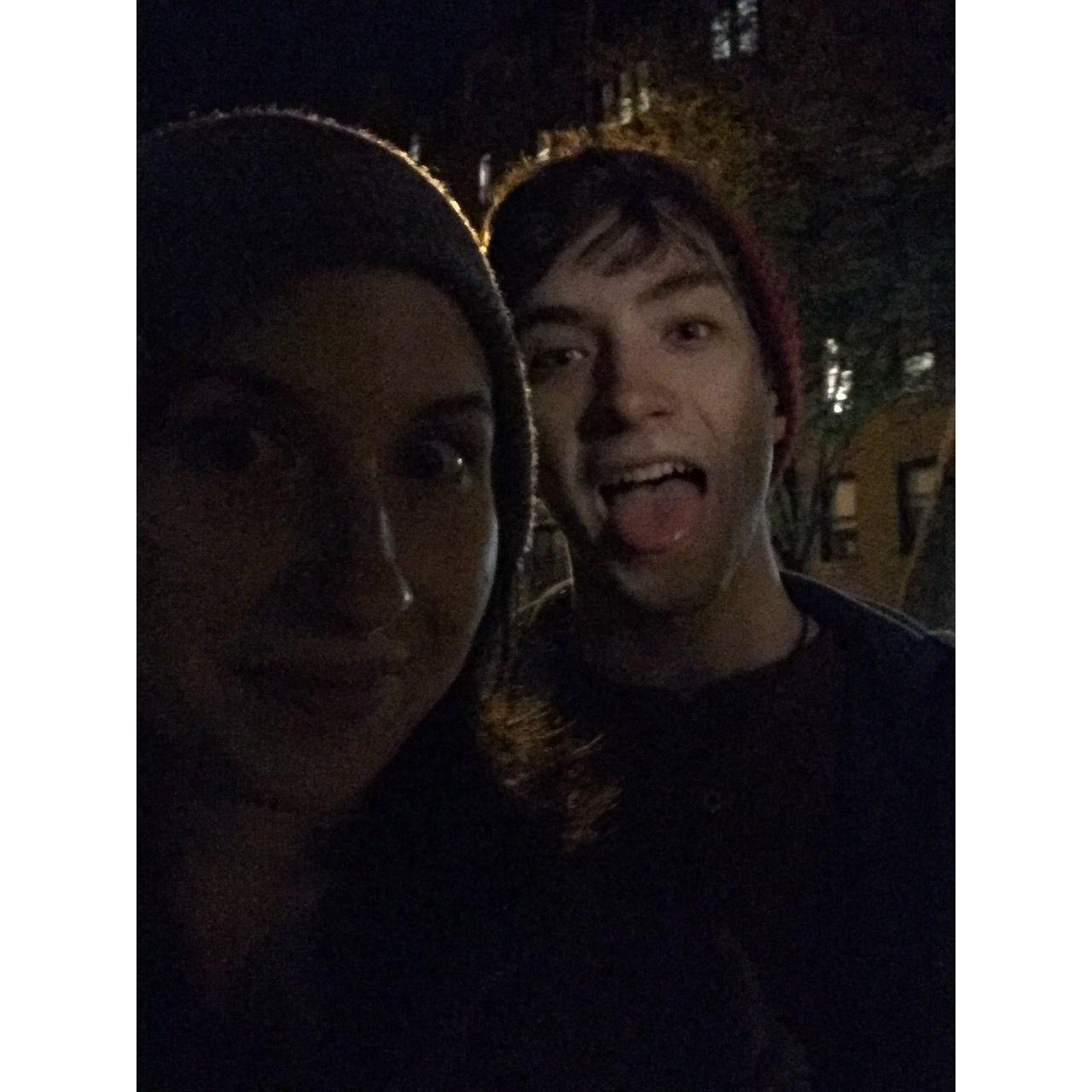Taking a midnight stroll. New York, NY. 2015