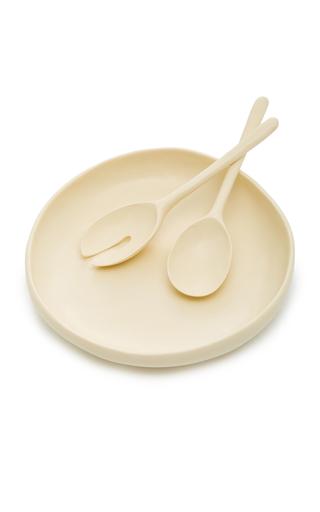 Dinosaur Designs Large Earth Bowl With Long Stone Servers