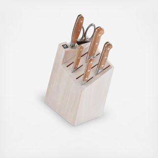 Pro Holm Oak 7-Piece Knife Block Set