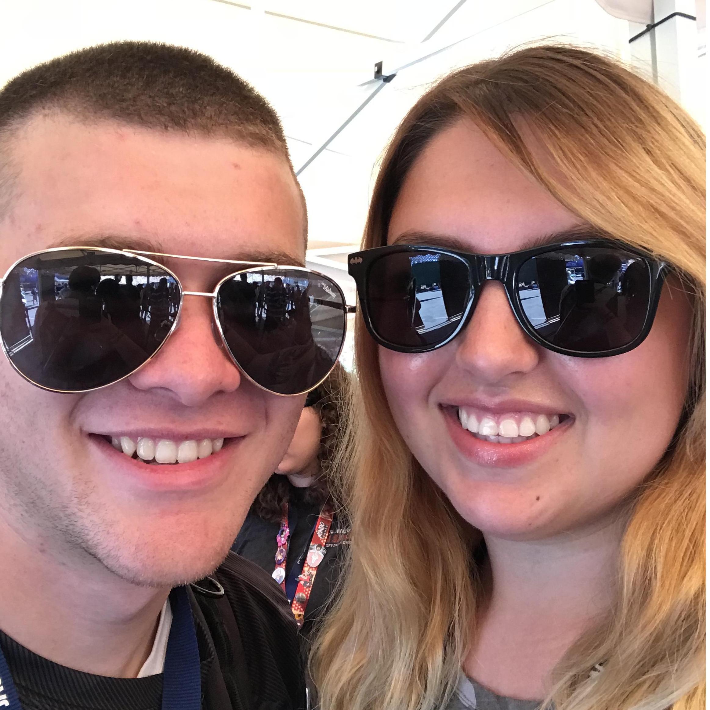 In this picture we were in San Diego, CA at the San Diego Comic Con.