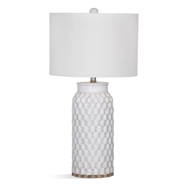 Lakeitha 30" White Standard Table Lamp