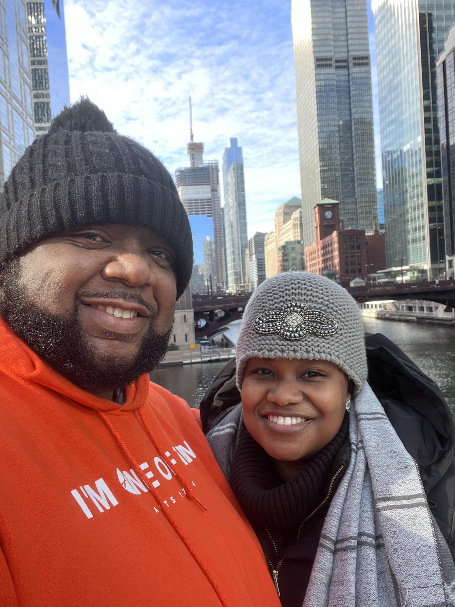 Freezing on the Chicago Riverfront November 2021