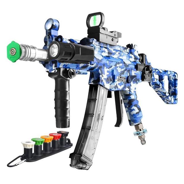 Blast Master Pressure Washer Gun - Replacement for Pressure Washer Wand, Swivel Gun Compatible with Foam Cannon, 5 Pressure Nozzle Tips, 1/4” Quick Connector Coupler, Power Washer Accessories (Blue)