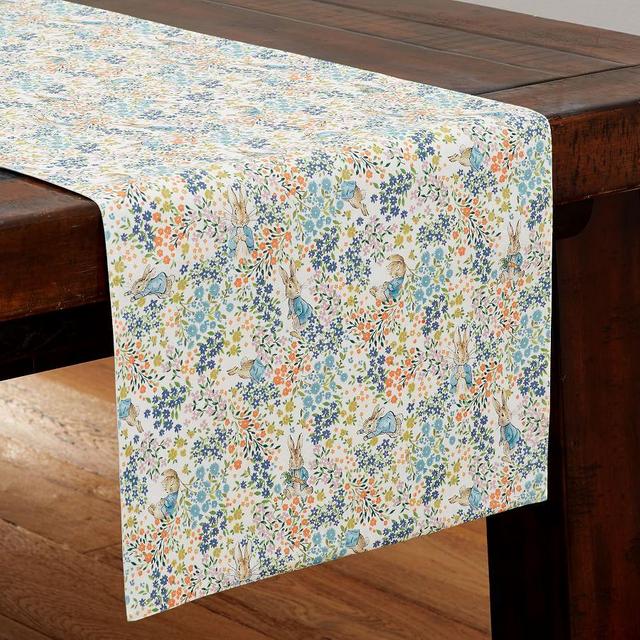 Peter Rabbit Floral Cotton/Linen Table Runner