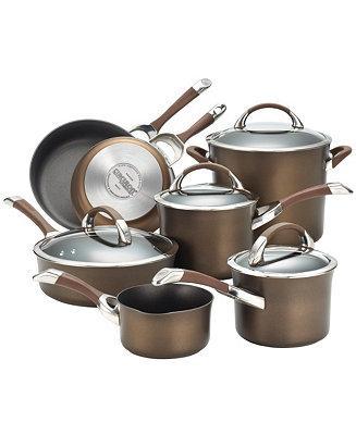 Symmetry Chocolate 11-Pc. Cookware Set