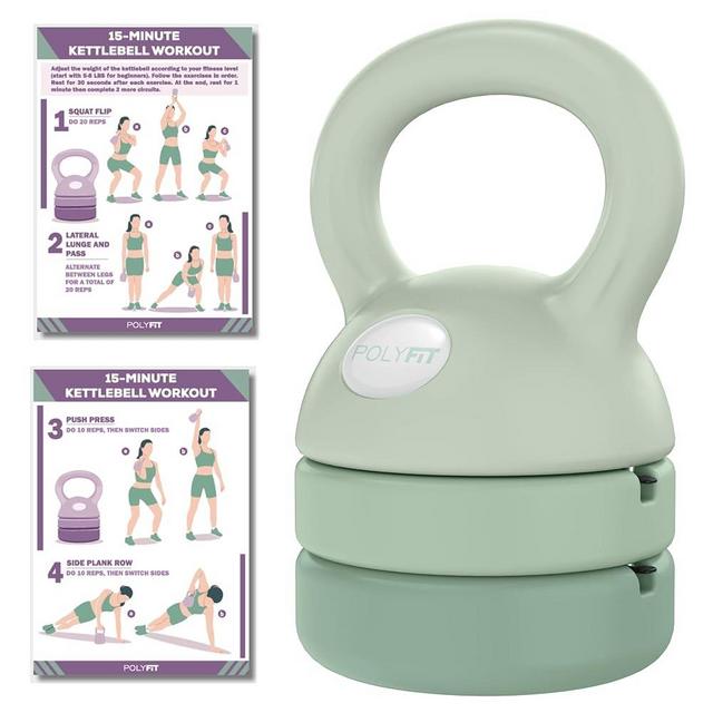 Polyfit Adjustable Kettlebell - Kettlebell Weights Set for Home Gym
