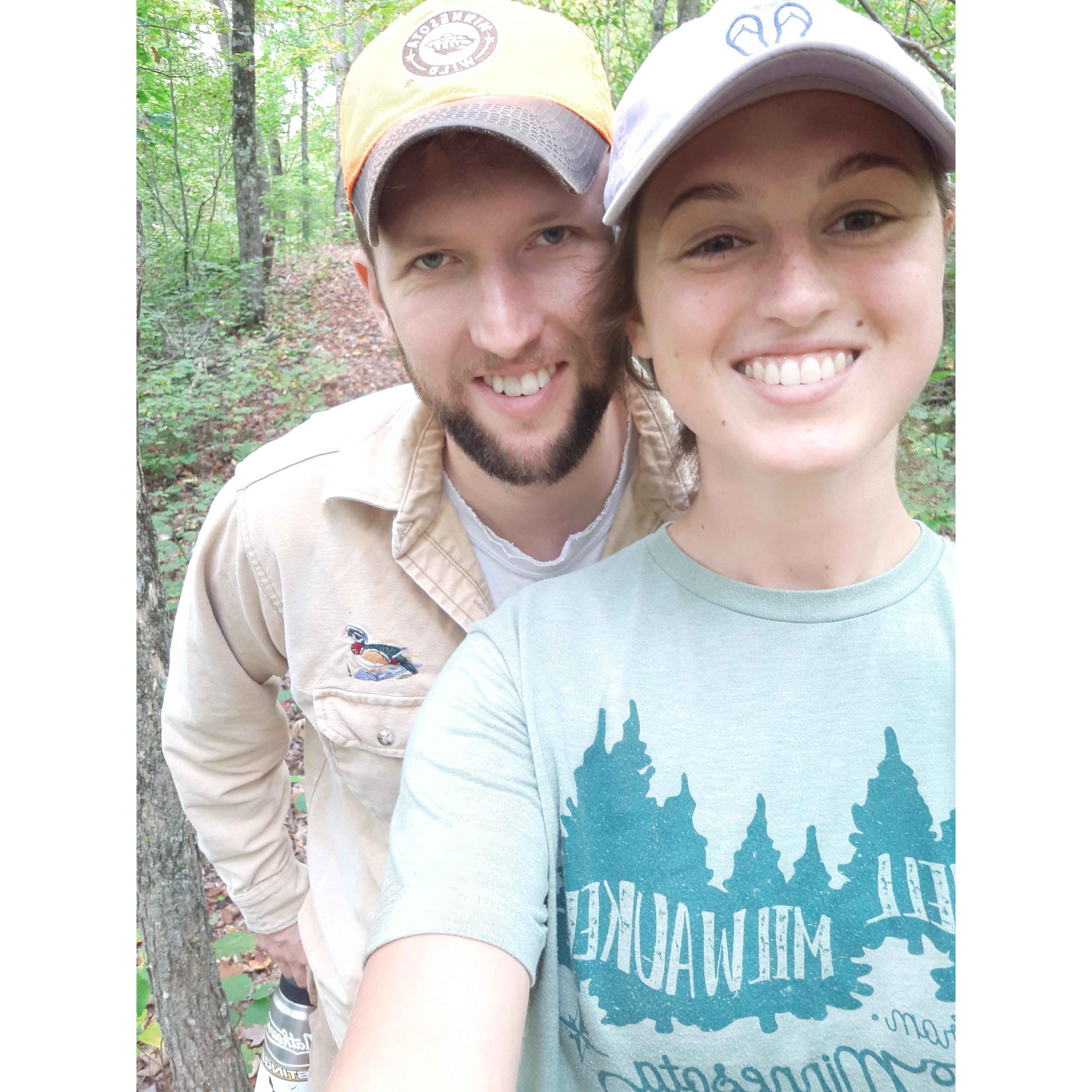 Hiking on the Ice Age National Trail.