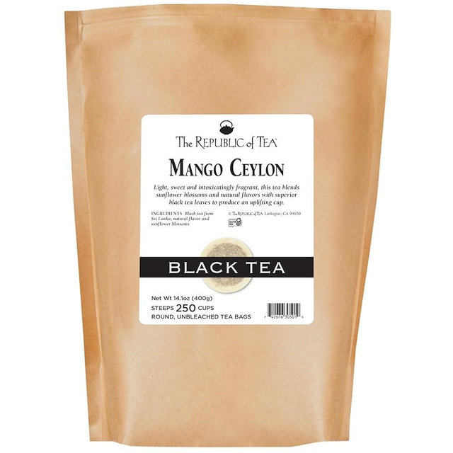 The Republic of Tea – Mango Ceylon Black Tea, Metabolic Frolic Tea, 250 Tea Bags
