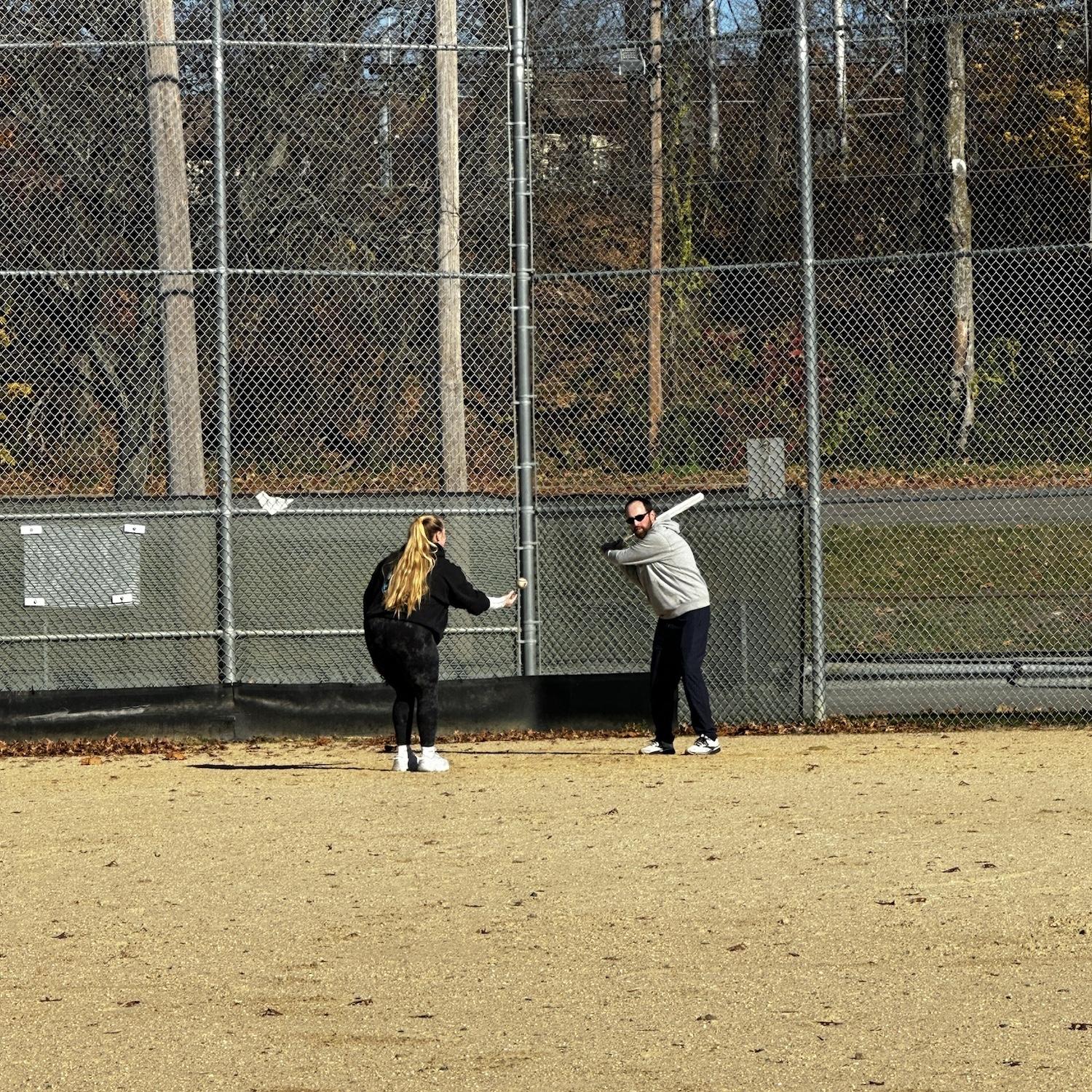 Softball practice