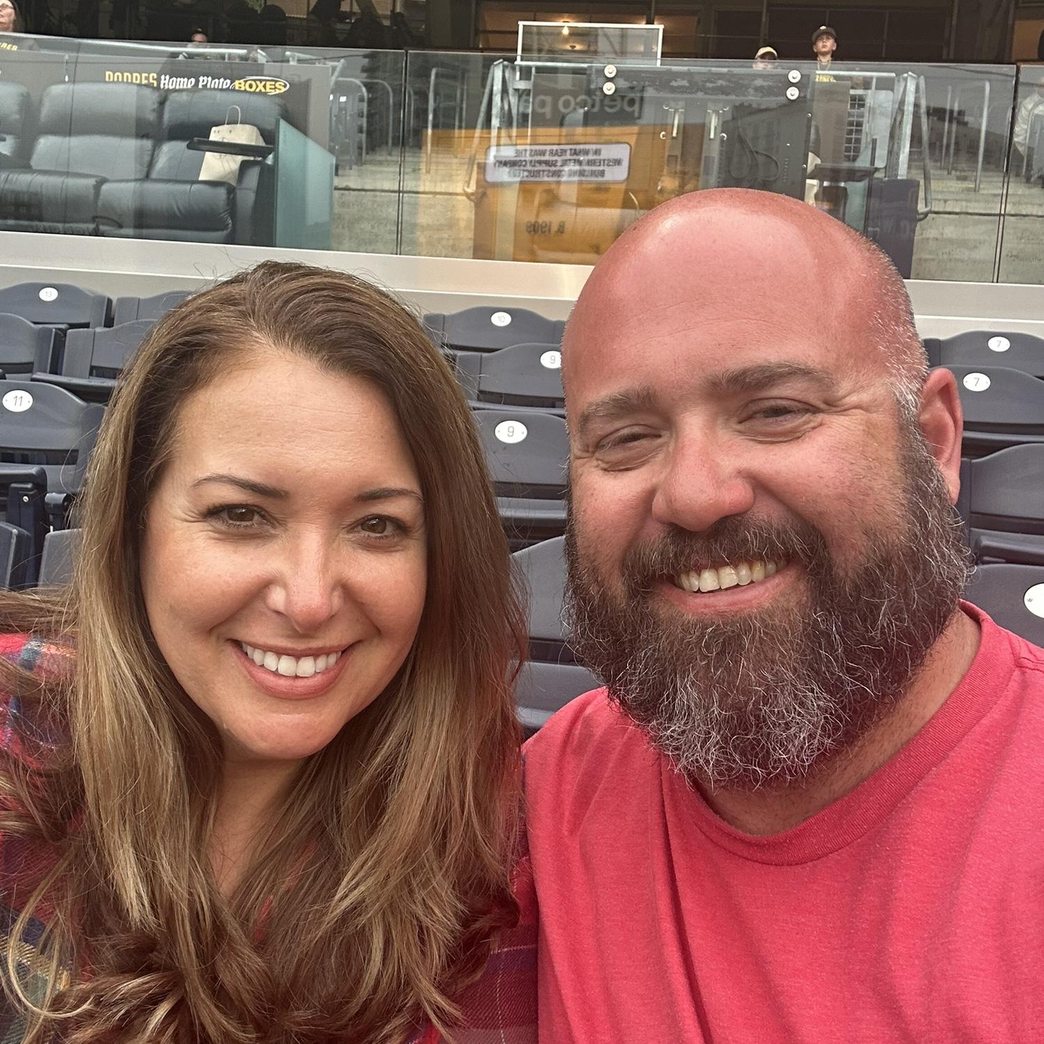 Our first Padres game the first weekend Tyson visited me. April, 2025
