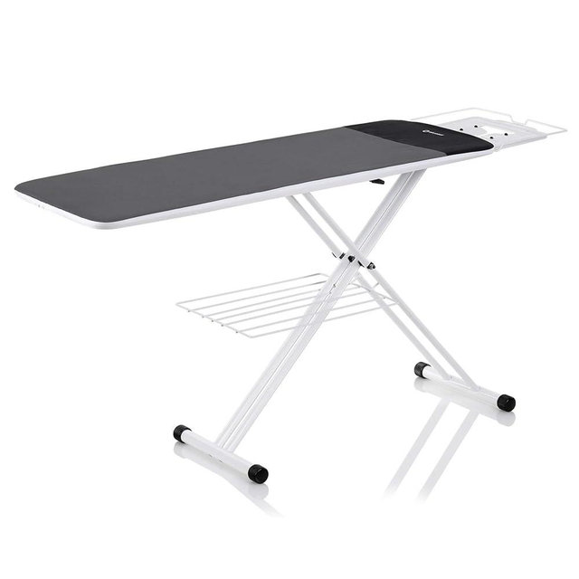 Reliable 320LB 2-in-1 Ironing Board, Standard 47.25” x 19” Convertible to Extra-Long Rectangular 55” x 19”, Vera Foam Cover, Conex Heat Resistant Zone, Removable Iron Rest, Adjustable Height