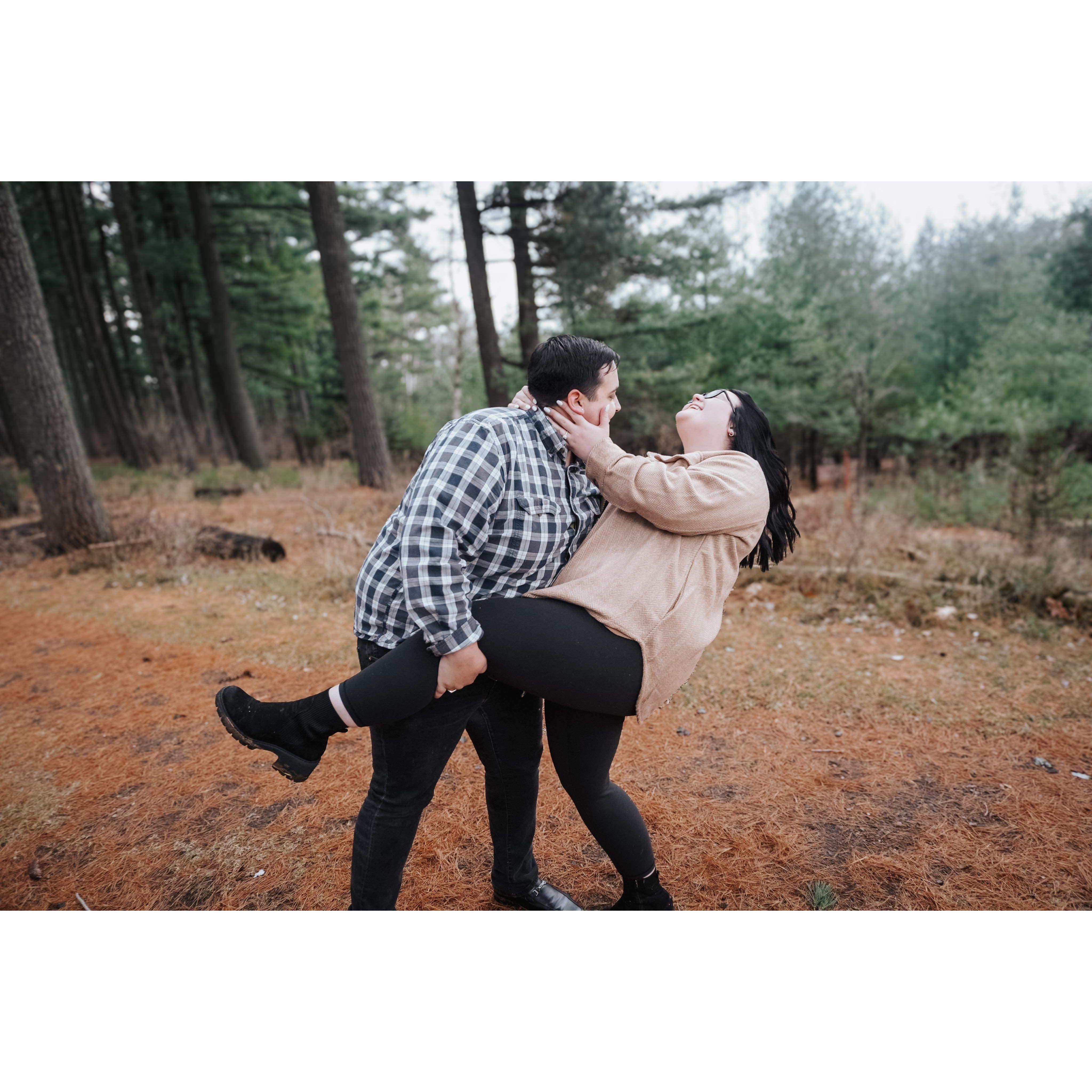 Our first engagement photoshoot<3