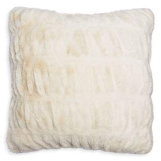 Hudson Park Collection Sculpted Faux Fur Decorative Pillow - 100% Exclusive