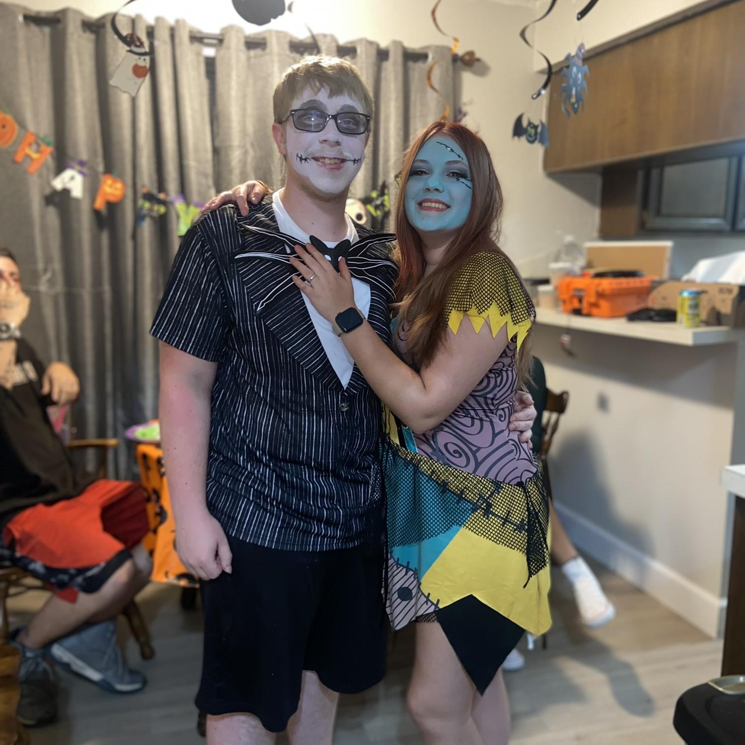 Last Halloween as Jack and Sally