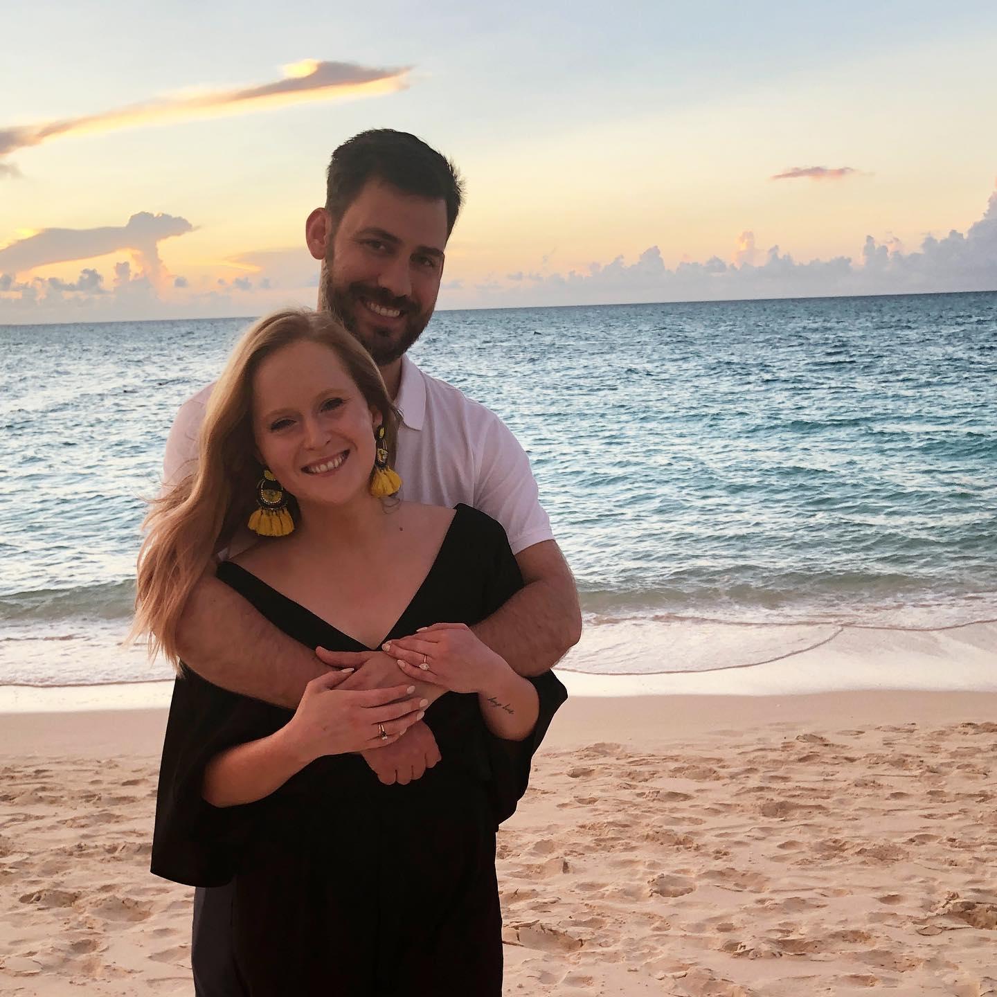 Celebrating our engagement in Turks and Caicos!