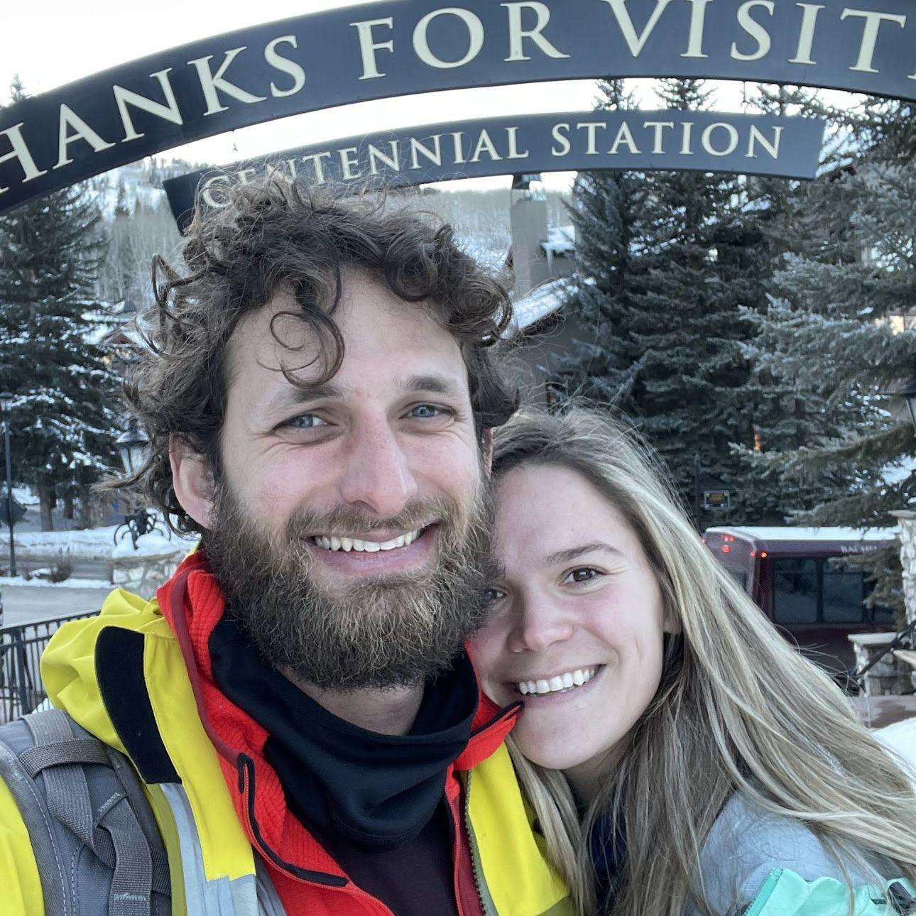 First picture together! Beaver Creek resort in Colorado.