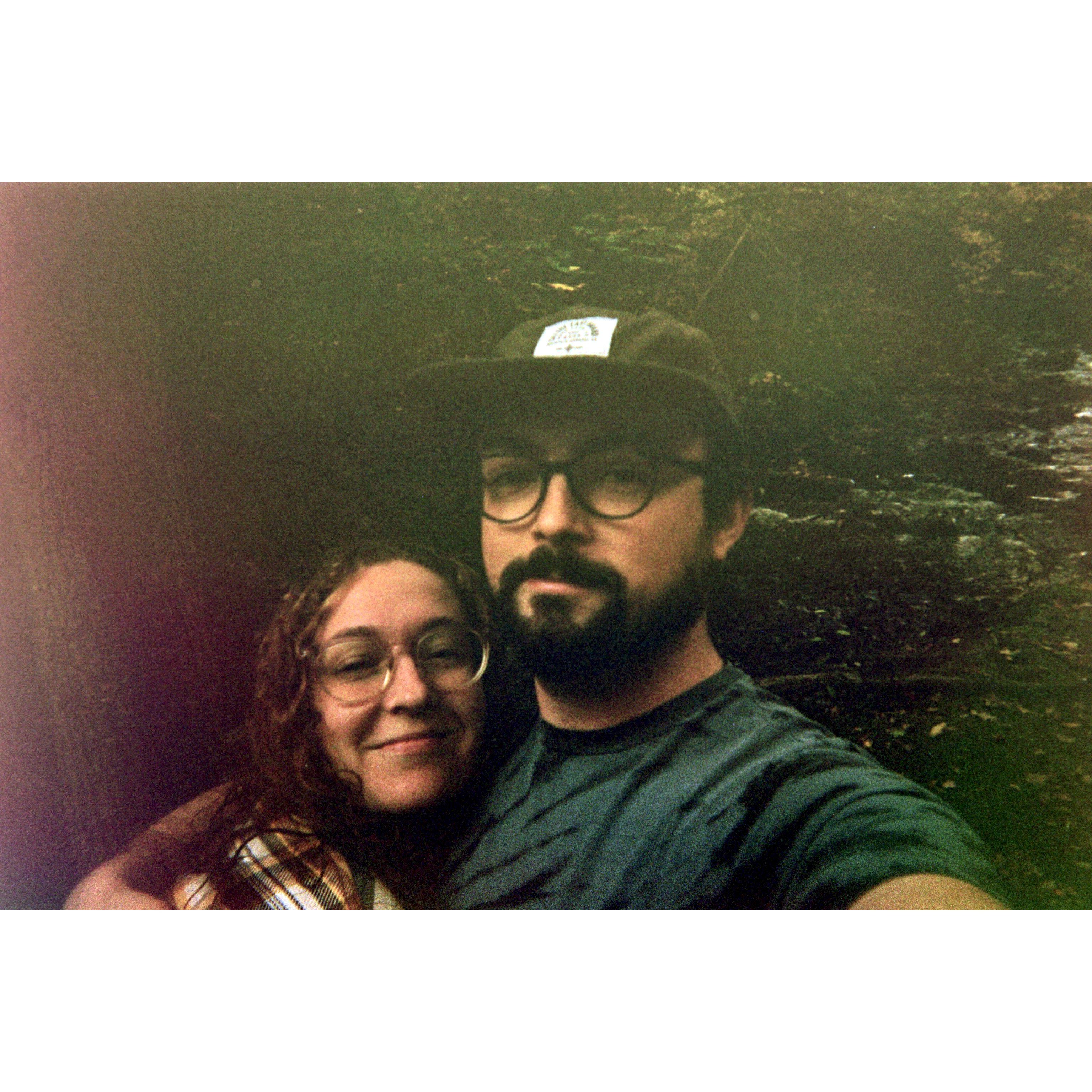 One of our first film selfies!